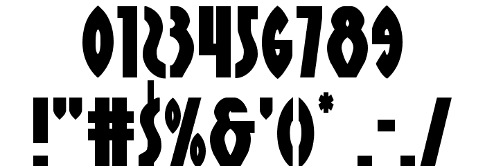 Zirconian Font OTHER CHARS