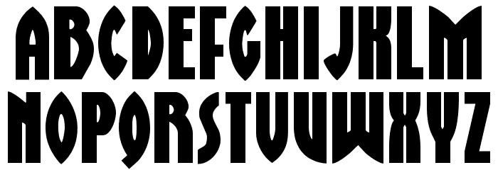 Zirconian Font LOWERCASE