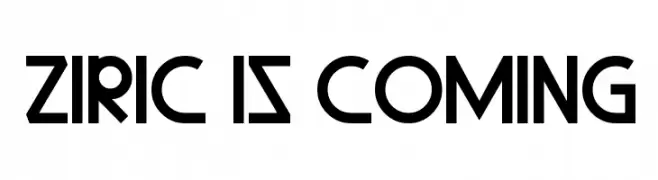 Ziric Is Coming  font caratteri gratis