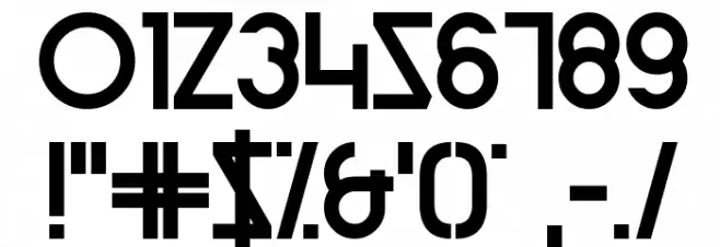 Ziric Is Coming Font OTHER CHARS