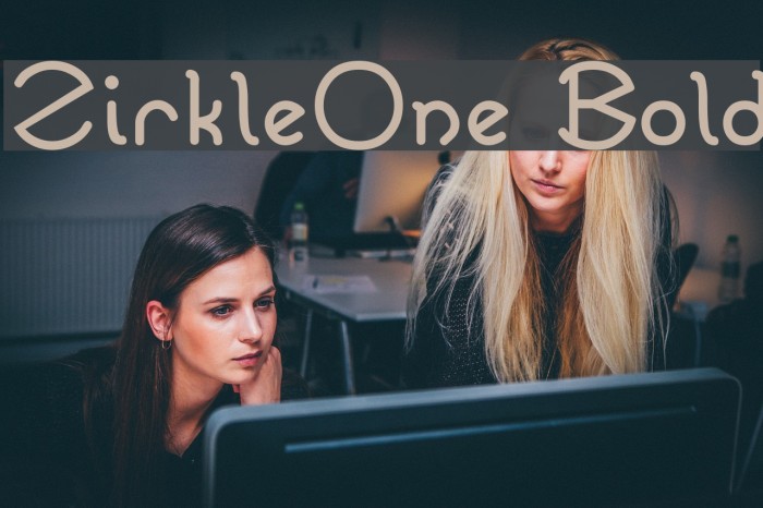 ZirkleOne Bold फ़ॉन्ट examples