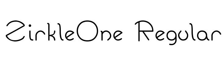 ZirkleOne Regular  font caratteri gratis