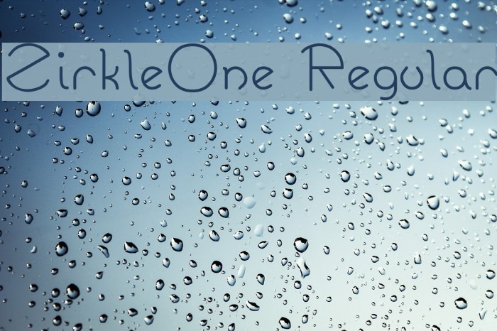ZirkleOne Regular Font examples