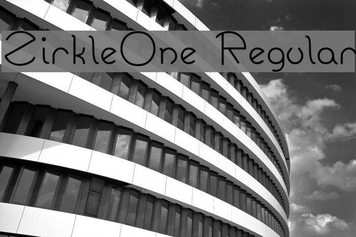 ZirkleOne Regular Font examples