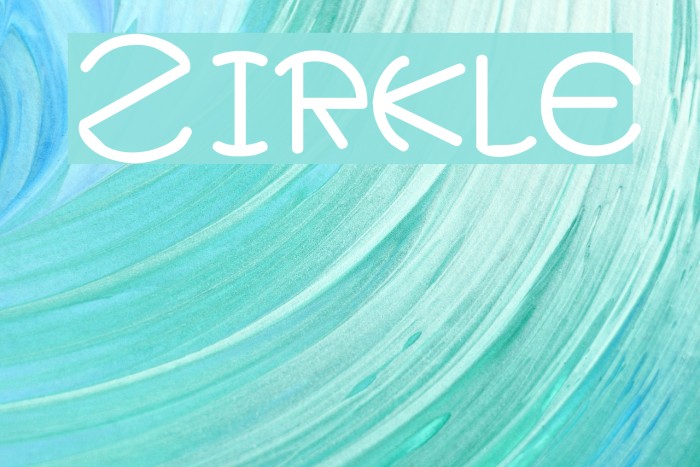 Zirkle Font examples