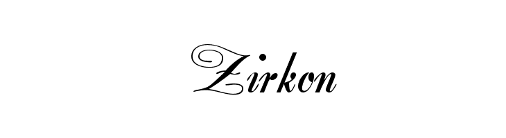 Zirkon Fonte