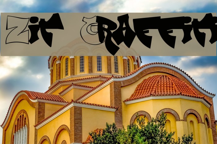 Zit Graffiti Font examples