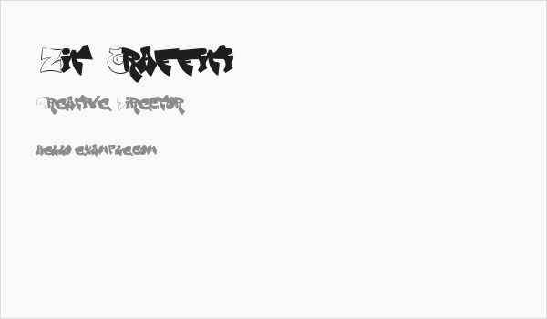 Zit Graffiti Business Card