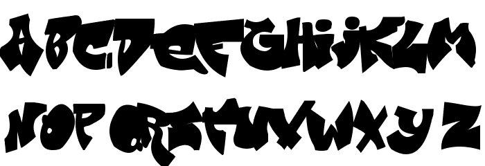 Zit Graffiti Font LOWERCASE