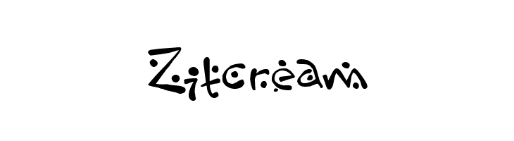 Zitcream Font