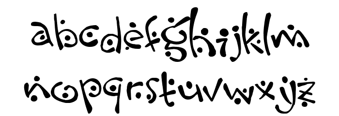 Zitcream Font LOWERCASE