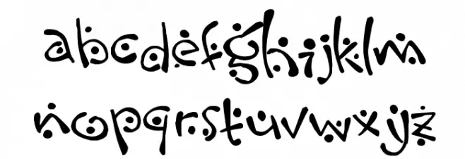 Zitcream फ़ॉन्ट लोअरकेस