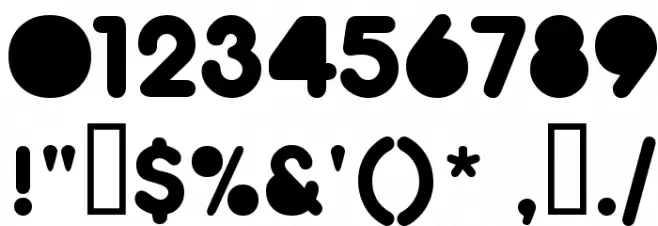 Zitti Font OTHER CHARS