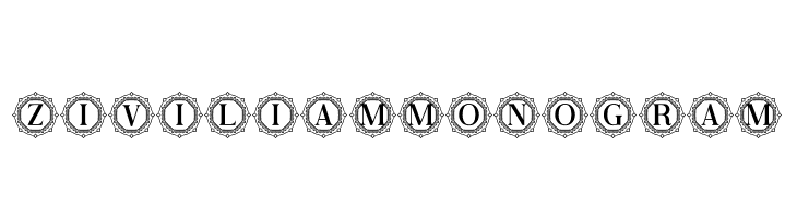 Ziviliam Monogram  Frei Schriftart Herunterladen