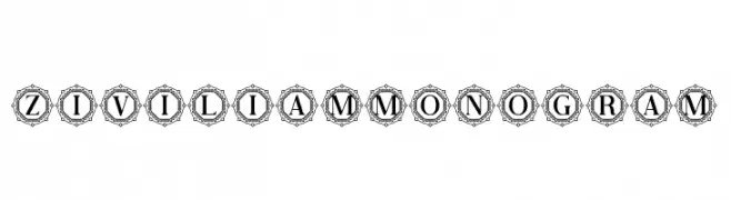 Ziviliam Monogram  baixar fontes gratis