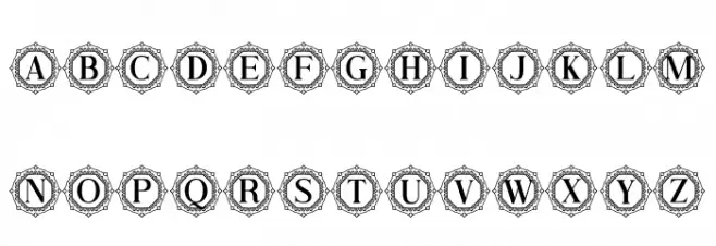 Ziviliam Monogram फ़ॉन्ट अपरकेस