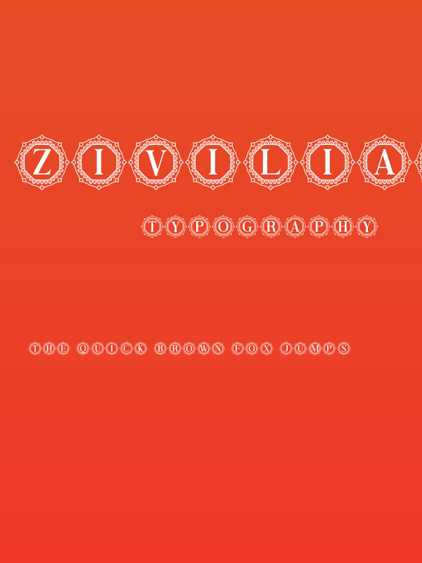 Ziviliam Monogram Poster