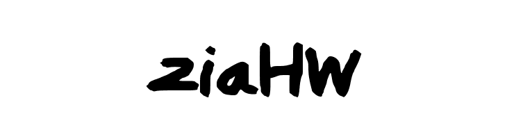 ziaHW  font caratteri gratis