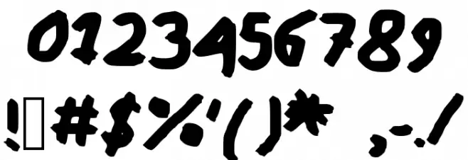 ziaHW Font OTHER CHARS