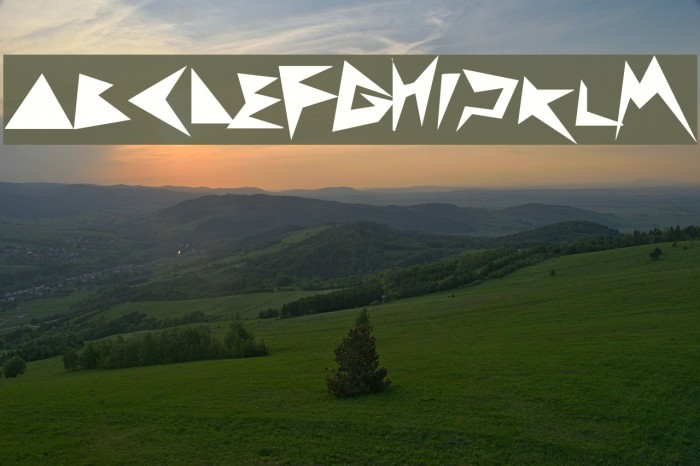 zig zag zeg Font examples