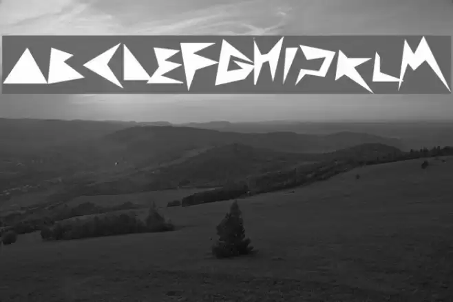 zig zag zeg Font examples
