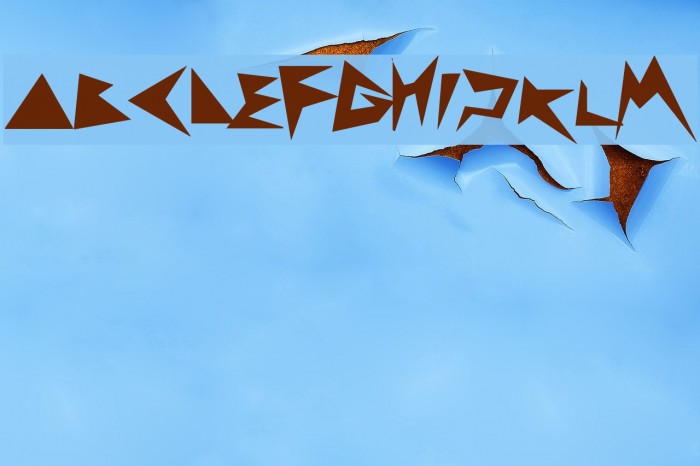 zig zag zeg Font examples