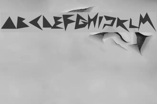 zig zag zeg Font examples