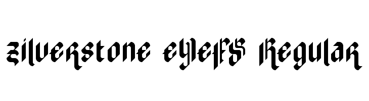 zilverstone eYe/FS Regular  नि: शुल्क फ़ॉन्ट्स डाउनलोड