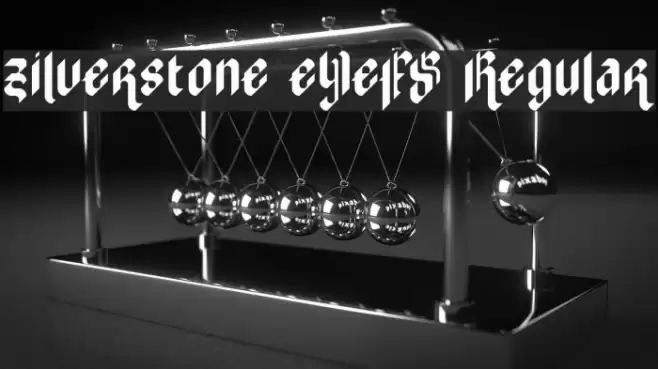 zilverstone eYe/FS Regular Font examples