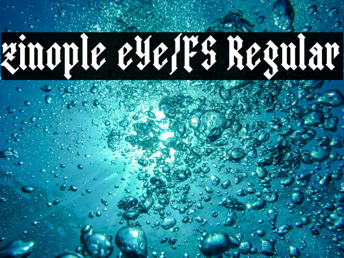 zinople eYe/FS Regular Example 1