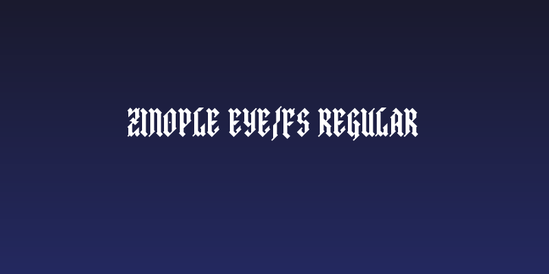 zinople eYe/FS Regular Social Header