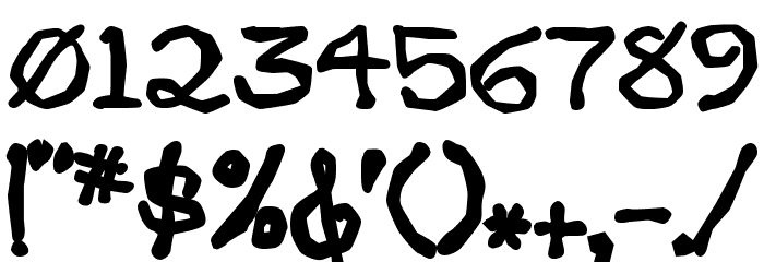 zippittey Font OTHER CHARS