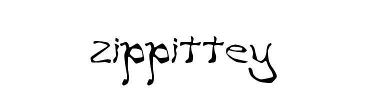 zippittey  フリーフォントのダウンロード