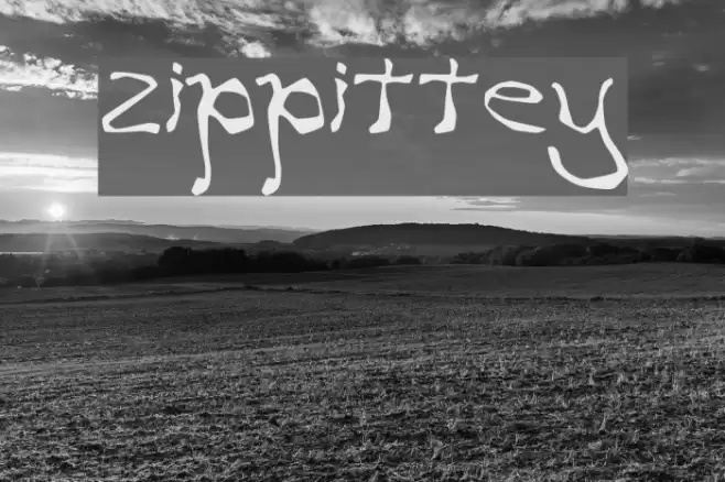 zippittey Font examples