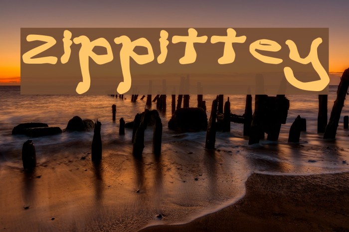 zippittey Font examples