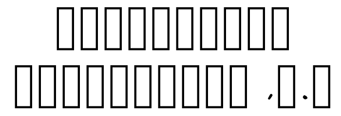ziva Regular Font OTHER CHARS