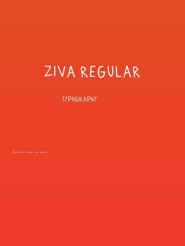 ziva Regular Poster