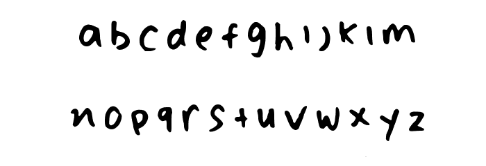 ziva Regular Font LOWERCASE