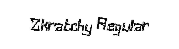 Zkratchy Regular  Frei Schriftart Herunterladen