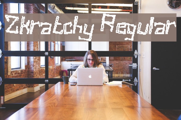 Zkratchy Regular Font examples