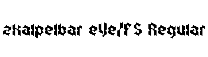 zkalpelbar eYe/FS Regular  Frei Schriftart Herunterladen
