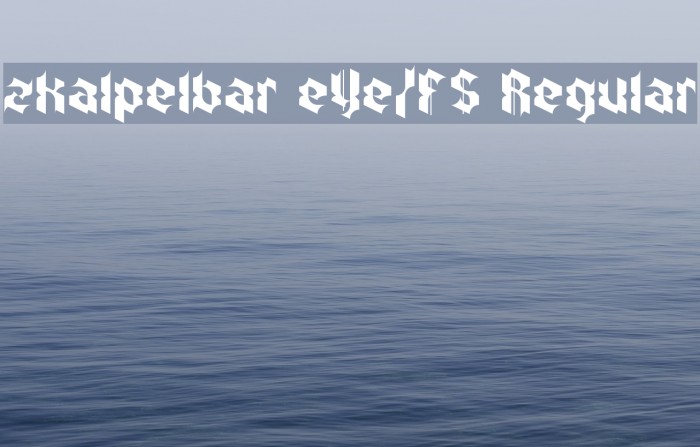 zkalpelbar eYe/FS Regular Example 1
