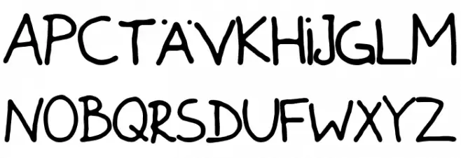 zladdi Font Litere mari