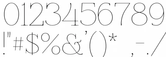 Znikomit Font OTHER CHARS