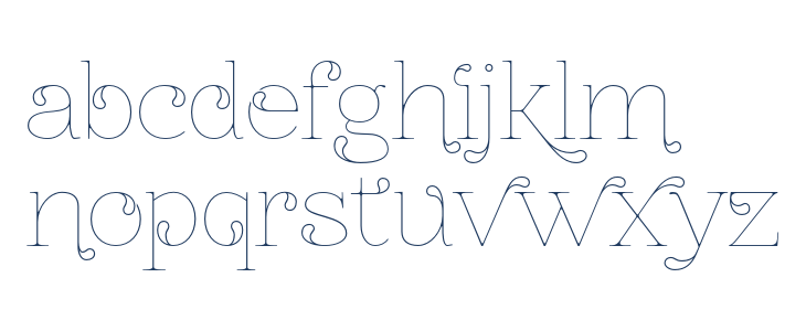 ZnikomitNo24 Thin Lowercase