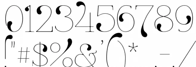 ZnikomitNo24 Font OTHER CHARS