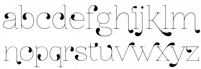 ZnikomitNo24 फ़ॉन्ट लोअरकेस