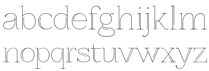 ZnikomitNo25 Font LOWERCASE