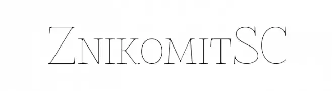 ZnikomitSC  Frei Schriftart Herunterladen