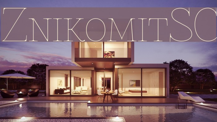 ZnikomitSC Font examples